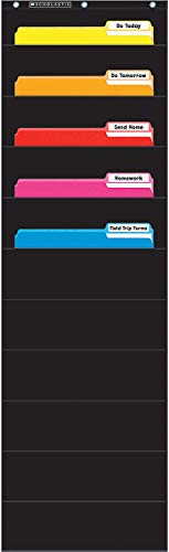 Stock image for Scholastic Classroom Resources File Organizer Pocket Chart, Black (SC573276) for sale by Save With Sam