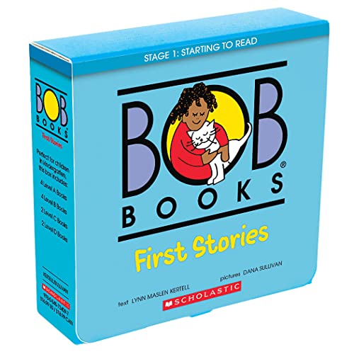 Stock image for Bob Books - First Stories Box Set | Phonics, Ages 4 and up, Kindergarten (Stage 1: Starting to Read) for sale by Books Unplugged