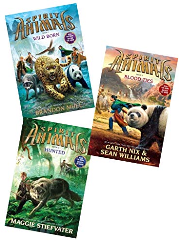 Imagen de archivo de Spirit Animals Series Set of 3 Books: Book 1 Wild Born, Book 2, Hunted, Book 3 Blood Ties a la venta por SecondSale