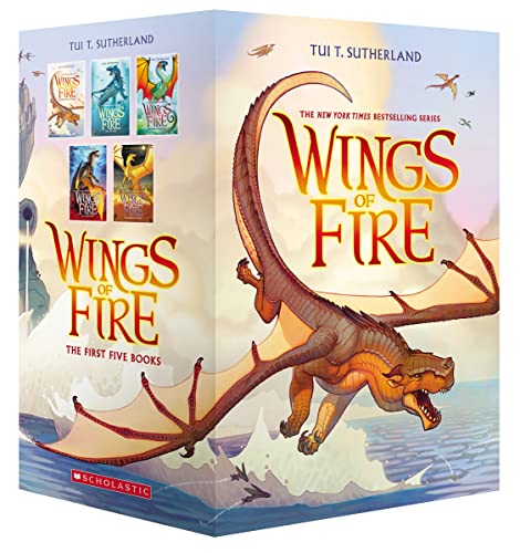 Stock image for Wings of Fire, Books 1-5: Dragonet Prophecy / The Lost Heir / The Hidden Kingdom / The Dark Secret / The Brightest Night (Boxed set) for sale by THE OLD LIBRARY SHOP