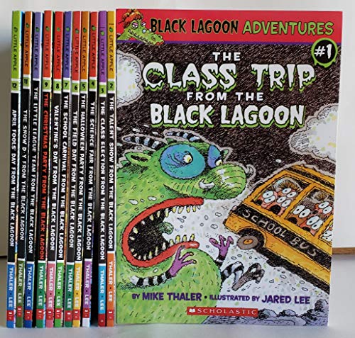 Imagen de archivo de Black Lagoon Book Set 1-10;Class Trip,Talent Show,Class Election,Science Fair,Halloween Party,Field Day,School Carnival,Valentine's Day,Christmas Party,Little League Team a la venta por Byrd Books