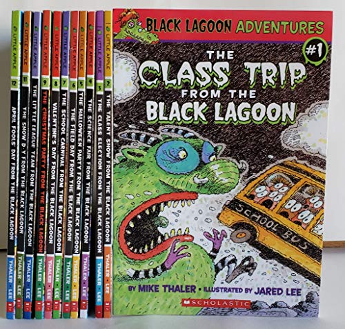Stock image for Black Lagoon Book Set 1-10;Class Trip,Talent Show,Class Election,Science Fair,Halloween Party,Field Day,School Carnival,Valentine's Day,Christmas Party,Little League Team for sale by Byrd Books