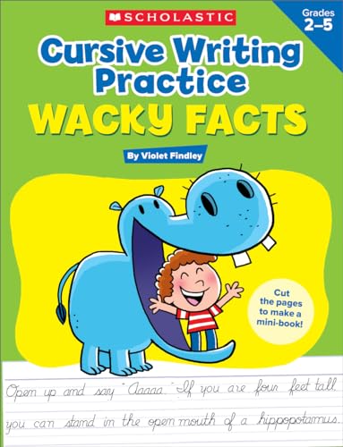 Beispielbild fr Cursive Writing Practice: Wacky Facts: Grades 2-5 zum Verkauf von Russell Books