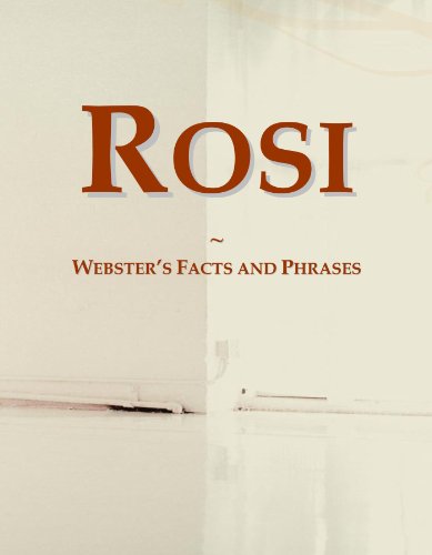 9780546581362: Rosi: Webster's Facts and Phrases