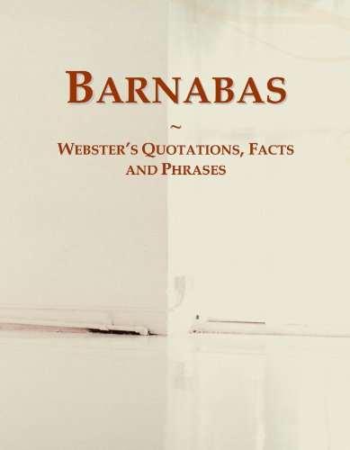 9780546614657: Barnabas: Webster's Quotations, Facts and Phrases