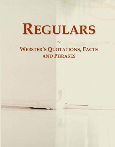 9780546618280: Regulars: Webster's Quotations, Facts and Phrases