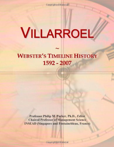 9780546759228: Villarroel: Webster's Timeline History, 1592 - 2007