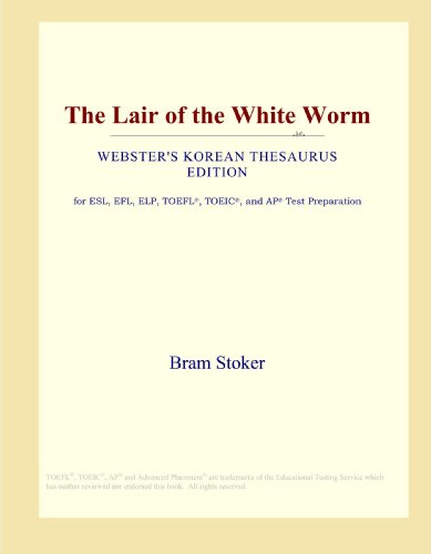 Imagen de archivo de The Lair of the White Worm (Webster's Korean Thesaurus Edition) a la venta por Revaluation Books