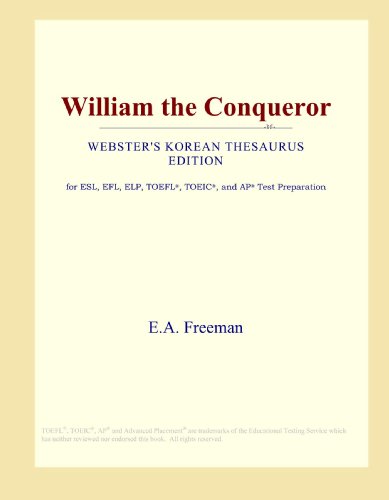 9780546829280: William the Conqueror (Webster's Korean Thesaurus Edition)