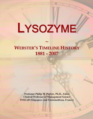 Imagen de archivo de Lysozyme: Webster's Timeline History, 1881 - 2007 a la venta por Revaluation Books