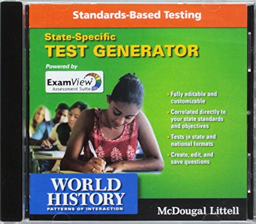 9780547000664: World History: Patterns of Interaction: Exam View Suite 6.0 Test Generator CD-ROM
