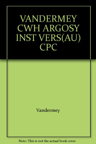9780547004129: VANDERMEY CWH ARGOSY INST VERS(AU) CPC