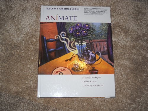 Beispielbild fr Animate (Instructor's edition) zum Verkauf von BookHolders