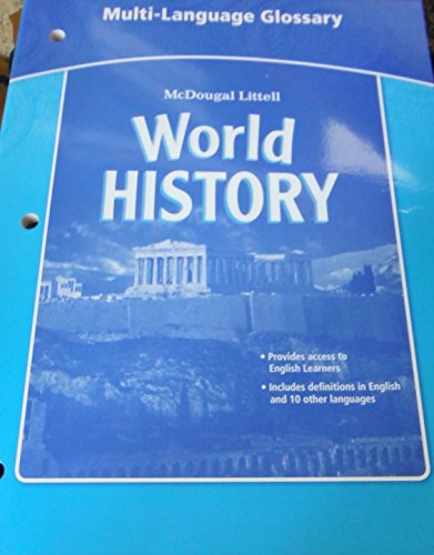 Imagen de archivo de Multi-Language Glossary (McDougal Littell World History) a la venta por Nationwide_Text