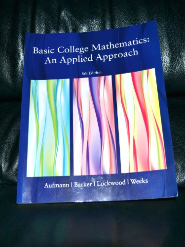 9780547016740: Basic College Mathematics: An Applied Approach, Student Support Edition