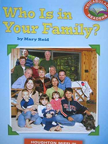 Beispielbild fr Vocabulary Readers Grade 2 -- Who Is in Your Family? zum Verkauf von Wonder Book