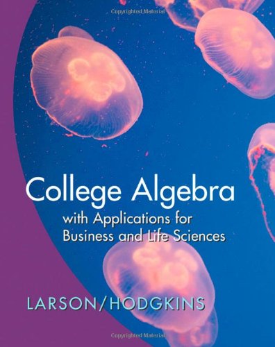 Beispielbild fr College Algebra with Applications for Business and the Life Sciences zum Verkauf von ThriftBooks-Dallas