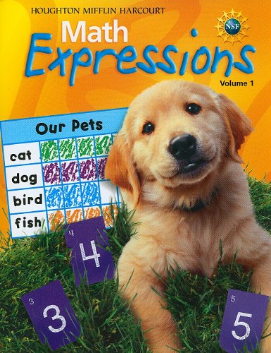 Imagen de archivo de Math Expressions: Student Activity Book Softcover, Volume 1 Level K 2009 a la venta por Goodwill