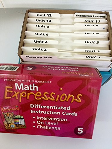 9780547066653: Math Expressions: Differentiated Instruction Cards Kit, Grade 5