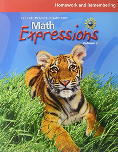 Stock image for Math Expressions: Homework And Remembering Consumable Volume 2 Level 2 ; 9780547066769 ; 0547066767 for sale by APlus Textbooks