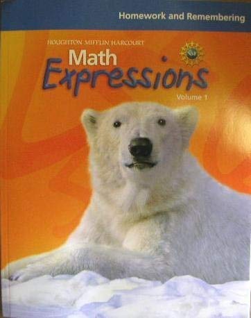 Stock image for Math Expressions: Homework And Remembering Consumable Workbook (2 Volumes) Grade 4 ; 9780547066844 ; 0547066848 for sale by APlus Textbooks