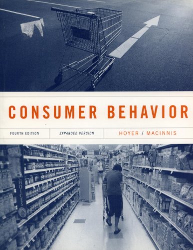 9780547078052: Hoyer Consumer Behavior, 4th edition, expanded version w/ Cases