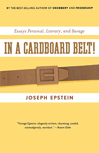 Beispielbild fr In A Cardboard Belt!: Essays Personal, Literary, and Savage zum Verkauf von SecondSale