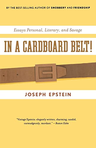 Stock image for In a Cardboard Belt! : Essays Personal, Literary, and Savage for sale by Better World Books