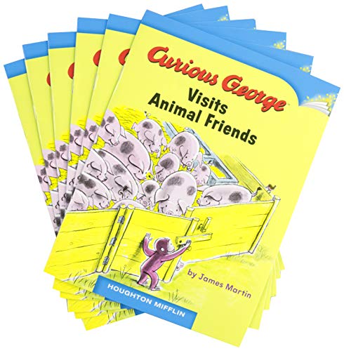 Imagen de archivo de Curious George Visits Animal Friends Below Level Leveled Readers Unit 4 Selection 5 Book 20 6pk, Grade K: Houghton Mifflin Reading Leveled Readers a la venta por Revaluation Books