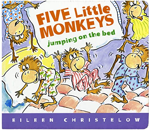 Stock image for Five Little Monkeys Jumping on the Bed Lap Board Book for sale by Better World Books