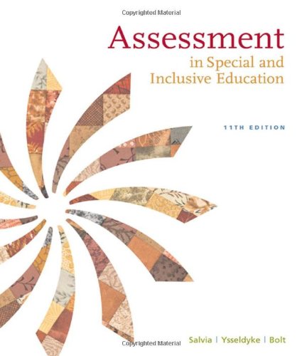 Beispielbild fr Assessment: In Special and Inclusive Education zum Verkauf von BooksRun