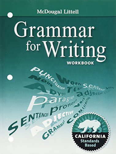 Stock image for McDougal Littell Literature: Grammar for Writing Workbook Grade 8 for sale by Irish Booksellers