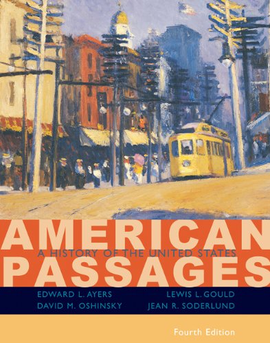 Imagen de archivo de American Passages: A History of the United States a la venta por HPB-Red