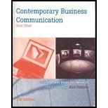 Imagen de archivo de Contemporary Business Communication (Custom) by Scot Ober (2009-05-03) a la venta por HPB-Red