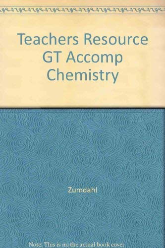 Imagen de archivo de Teachers Resource GT Accomp Chemistry a la venta por Nationwide_Text