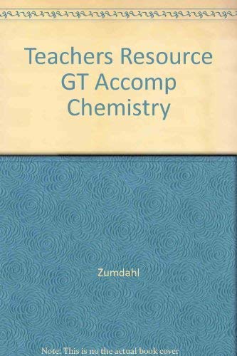 Teachers Resource GT Accomp Chemistry (9780547168098) by John-g-little