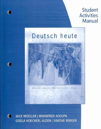 Imagen de archivo de Student Activities Manual for Moeller's Deutsch Heute: Introductory German a la venta por SecondSale