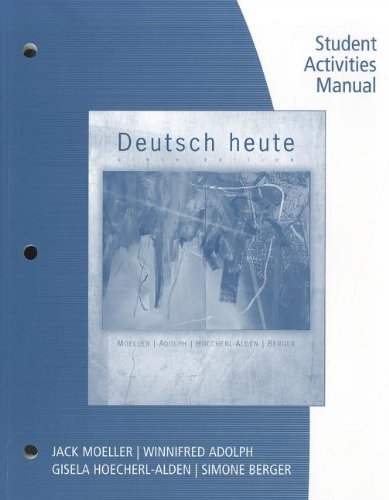 9780547181240: Deutsch Heute: Introductory German: Student Activities Manual, Self-Tests: Student Activities Manual: Laboratory Manual Self-Tests