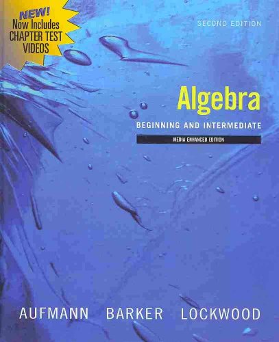 Imagen de archivo de Algebra: Beginning and Intermediate, Multimedia Edition (Available 2010 Titles Enhanced Web Assign) a la venta por HPB-Red