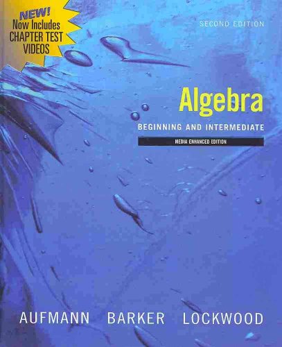 Stock image for Algebra: Beginning and Intermediate, Multimedia Edition (Available 2010 Titles Enhanced Web Assign) for sale by HPB-Red