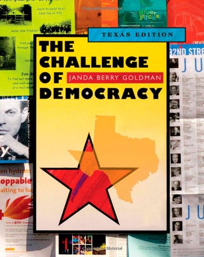 Beispielbild fr The Challenge of Democracy: American Government in a Global World, Texas Edition zum Verkauf von BooksRun