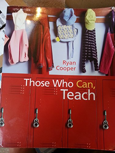 Stock image for Those Who Can, Teach for sale by Your Online Bookstore