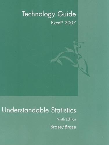 Image d'archives pour Understandable Statistics: Concepts and Methods Excel 2007 Tech Guide mis en vente par a2zbooks
