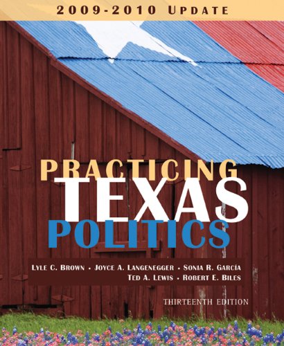 Imagen de archivo de Practicing Texas Politics, 2009-2010 Update a la venta por SecondSale