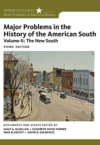 Beispielbild fr Major Problems in the History of the American South, Volume 2 zum Verkauf von ThriftBooks-Dallas