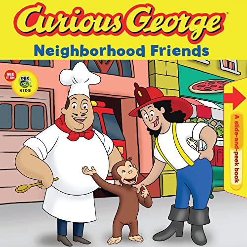 9780547238753: Curious George Neighborhood Friends (CGTV Pull Tab Board Book)