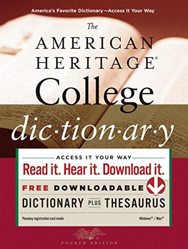 Beispielbild fr The American Heritage College Dictionary zum Verkauf von Better World Books