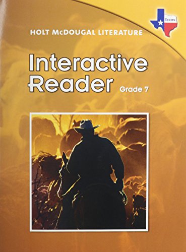 Stock image for Holt McDougal Literature: Interactive Reader Grade 7 for sale by HPB Inc.
