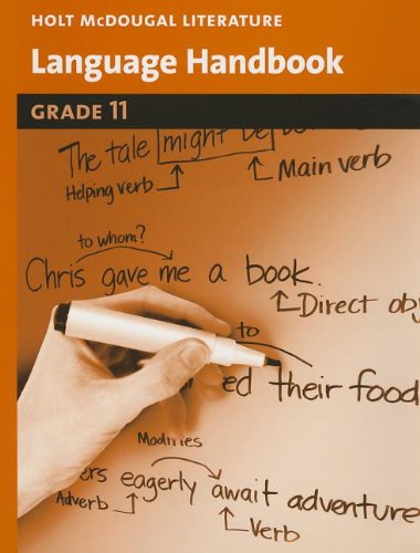 Beispielbild fr Holt McDougal Literature: Language Handbook Grade 11 zum Verkauf von HPB-Red