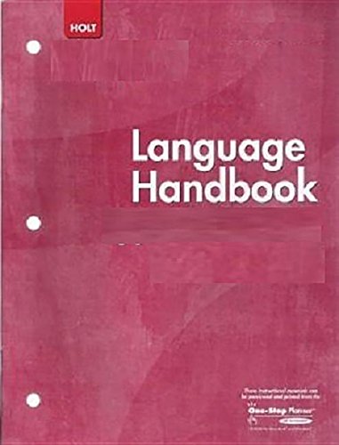 Stock image for Holt McDougal Literature: Language Handbook Grade9 for sale by HPB Inc.